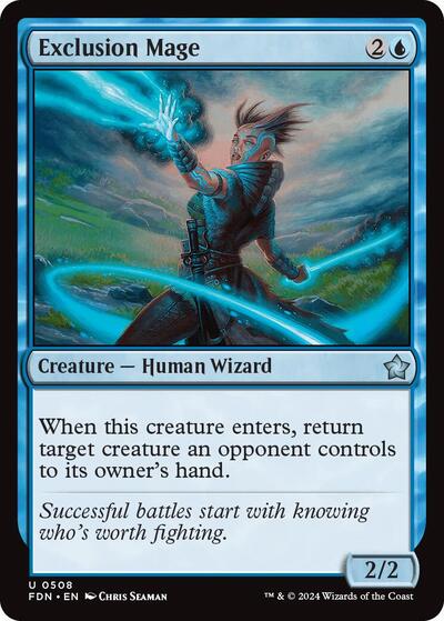 Exclusion Mage (Foundations) Light Play