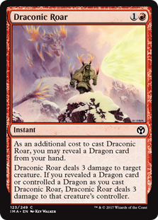 Draconic Roar (Iconic Masters) Near Mint Foil