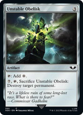 Unstable Obelisk (Universes Beyond: Warhammer 40K) Light Play