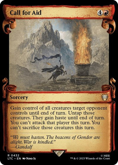 Call for Aid (Showcase Scrolls) (Commander: The Lord of the Rings: Tales of Middle-earth) Near Mint Foil