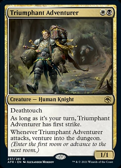 Triumphant Adventurer (Adventures in the Forgotten Realms) Medium Play Foil