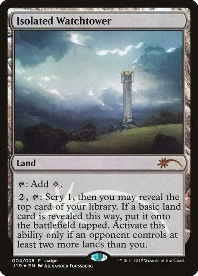 Isolated Watchtower (Promos: Judge) Damaged / Poor Foil