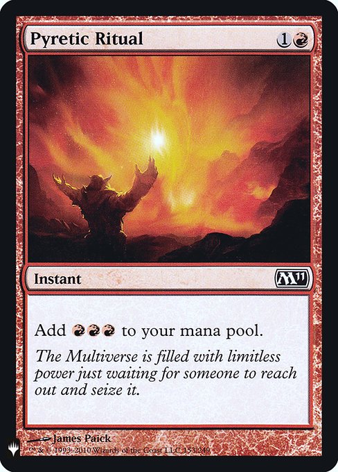 Pyretic Ritual (Mystery Booster Retail Edition Foils) Medium Play Foil