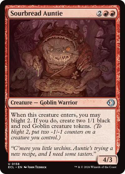 Sourbread Auntie (Lorwyn Eclipsed) Light Play Foil