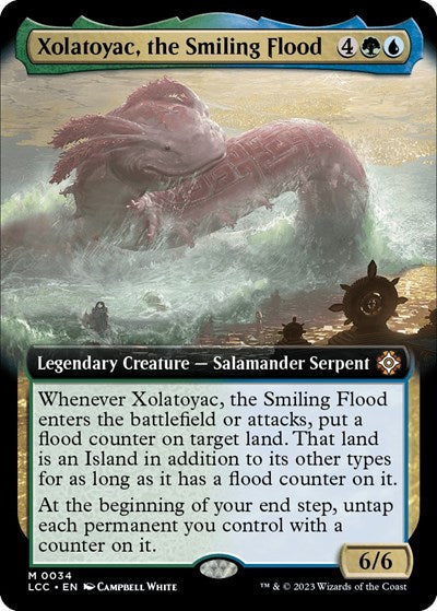 Xolatoyac, the Smiling Flood (Extended Art) (Commander: The Lost Caverns of Ixalan) Light Play