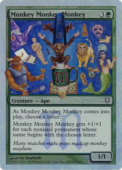 Monkey Monkey Monkey (Alternate Foil) (Unhinged) Near Mint Foil