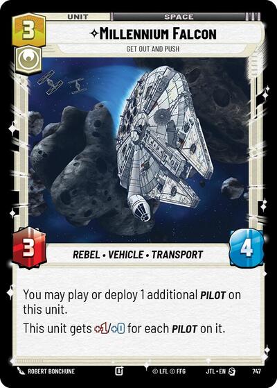 Millennium Falcon Get Out And Push (Foil) (Jump to Lightspeed) Near Mint Foil