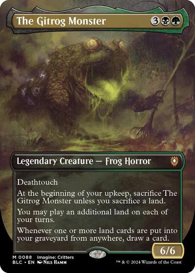 The Gitrog Monster (Borderless) (Commander: Bloomburrow) Near Mint Foil