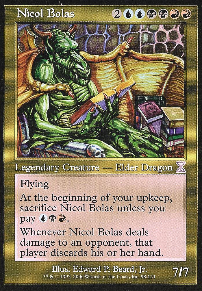 Nicol Bolas (Time Spiral Time Shifted) Light Play Foil