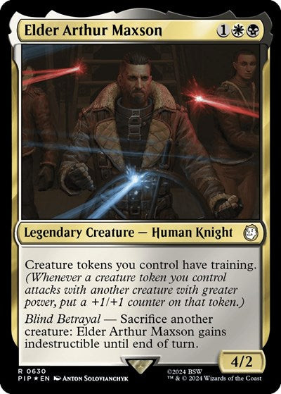 Elder Arthur Maxson (Surge Foil) (Universes Beyond: Fallout) Near Mint Foil