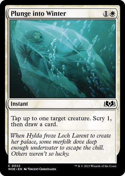Plunge into Winter (Wilds of Eldraine) Damaged / Poor Foil