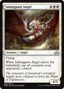 Subjugator Angel (Eldritch Moon) Damaged / Poor Foil