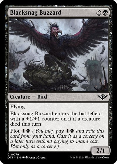 Blacksnag Buzzard (Outlaws of Thunder Junction) Near Mint