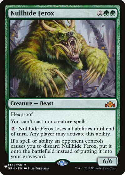 Nullhide Ferox (The List) Light Play