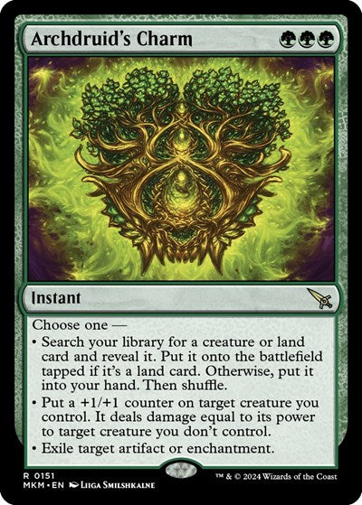 Archdruid's Charm (Murders at Karlov Manor) Near Mint Foil