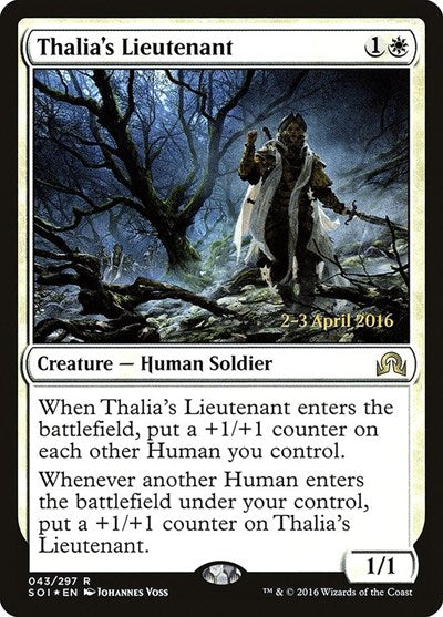 Thalia's Lieutenant (Promos: Prerelease Cards) Medium Play Foil