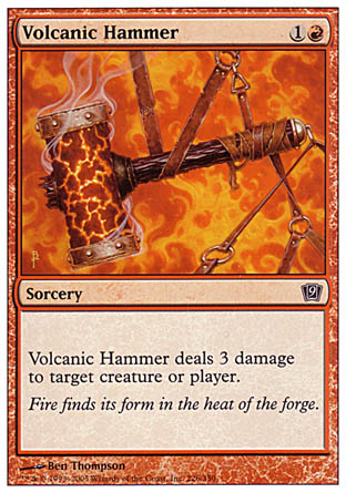 Volcanic Hammer (9th Edition) Medium Play Foil