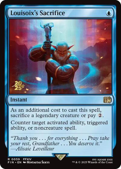 Louisoix's Sacrifice (Promos: Prerelease Cards) Light Play Foil