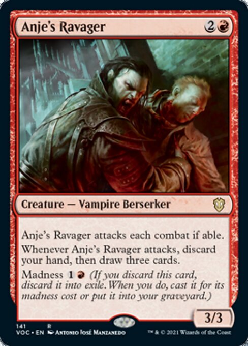 Anje's Ravager (Commander 2021 Crimson Vow) Medium Play
