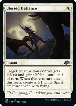 Blessed Defiance (Jumpstart 2022) Medium Play