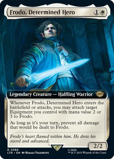 Frodo, Determined Hero (Extended Art) (Universes Beyond: The Lord of the Rings: Tales of Middle-earth) Light Play