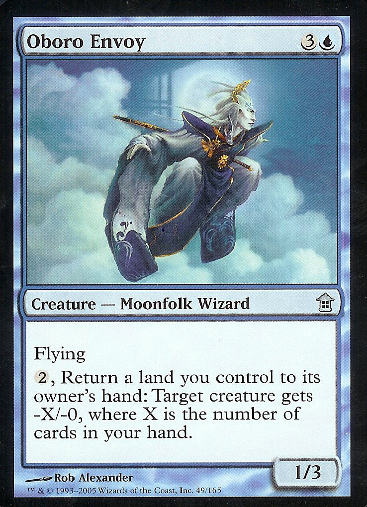 Oboro Envoy (Saviors of Kamigawa) Light Play Foil