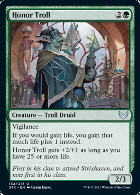 Honor Troll (Strixhaven) Medium Play Foil