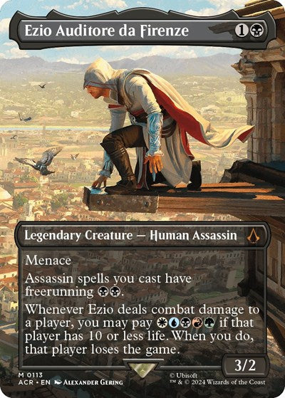 Ezio Auditore da Firenze (Borderless) (Universes Beyond: Assassin's Creed) Near Mint