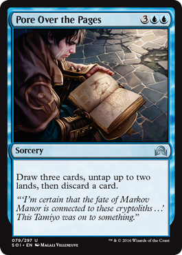 Pore Over the Pages (Shadows Over Innistrad) Light Play