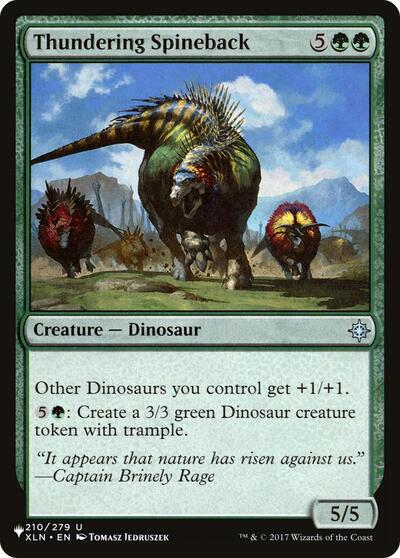 Thundering Spineback (The List) Light Play
