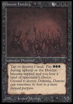 Demonic Hordes (Beta) Damaged / Poor