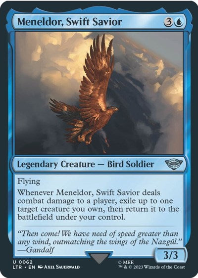 Meneldor, Swift Savior (Universes Beyond: The Lord of the Rings: Tales of Middle-earth) Light Play Foil