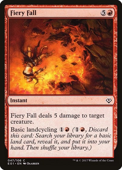 Fiery Fall (Archenemy: Nicol Bolas) Near Mint
