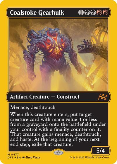 Coalstoke Gearhulk (First-Place Foil) (Aetherdrift) Light Play Foil