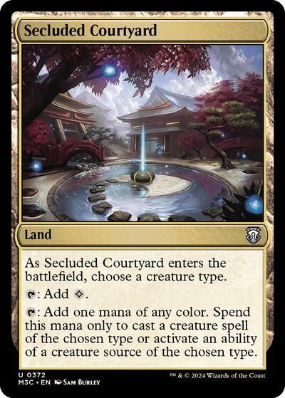 Secluded Courtyard (Commander: Modern Horizons 3) Light Play