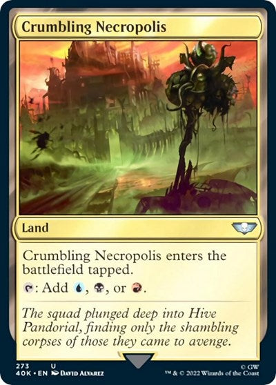 Crumbling Necropolis (Surge Foil) (Universes Beyond: Warhammer 40K) Near Mint Foil