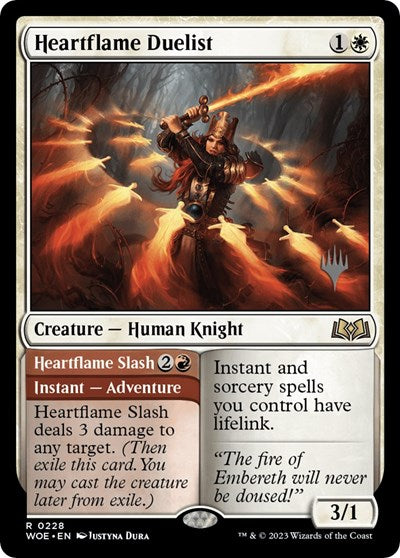 Heartflame Duelist (Promo Pack: Wilds of Eldraine) Light Play Foil