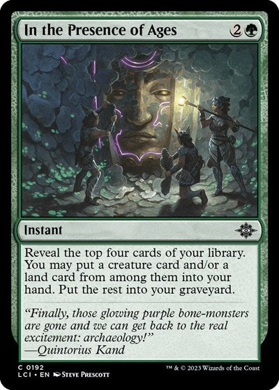 In the Presence of Ages (The Lost Caverns of Ixalan) Light Play Foil