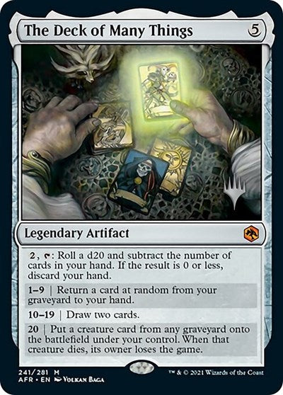 The Deck of Many Things (Promo Pack: Adventures in the Forgotten Realms) Near Mint Foil
