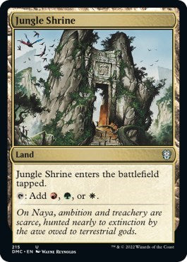Jungle Shrine (Commander: Dominaria United) Light Play