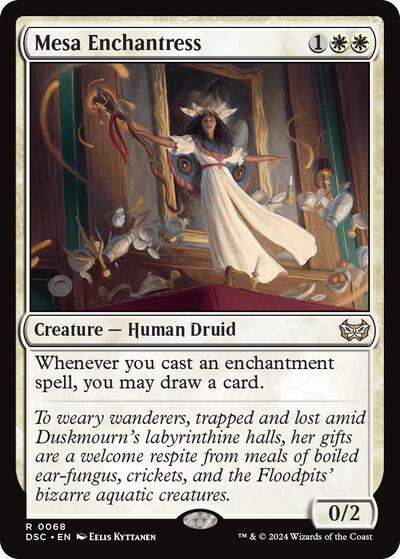 Mesa Enchantress (Commander: Duskmourn: House of Horror) Light Play