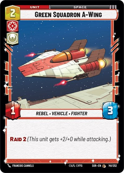 Green Squadron A-Wing (Spark of Rebellion) Near Mint Foil