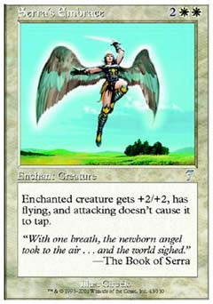 Serra's Embrace (7th Edition) Medium Play