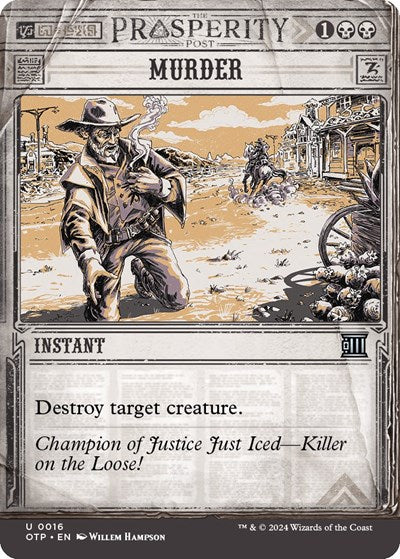 Murder (Outlaws of Thunder Junction: Breaking News) Near Mint