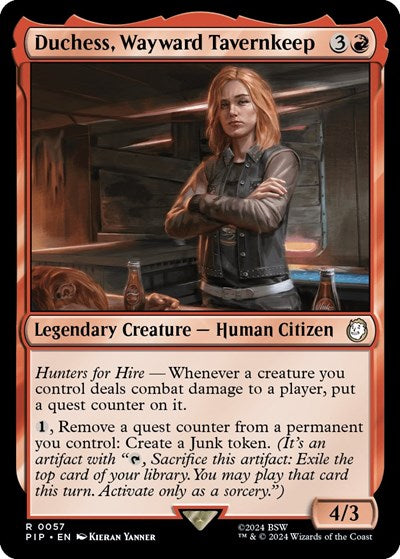 Duchess, Wayward Tavernkeep (Universes Beyond: Fallout) Light Play Foil