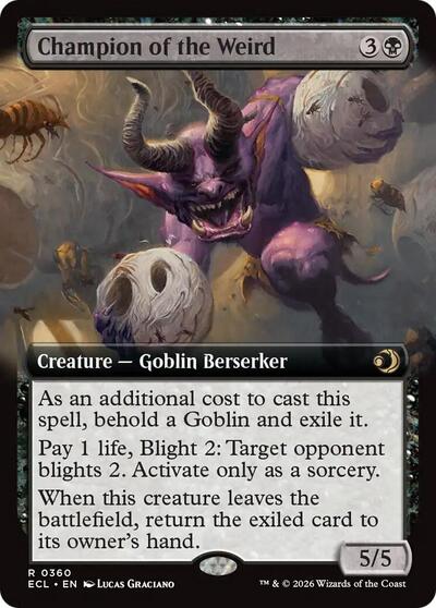 Champion of the Weird (Extended Art) (Lorwyn Eclipsed) Near Mint Foil