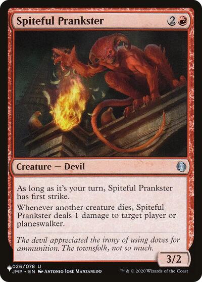 Spiteful Prankster (The List) Medium Play
