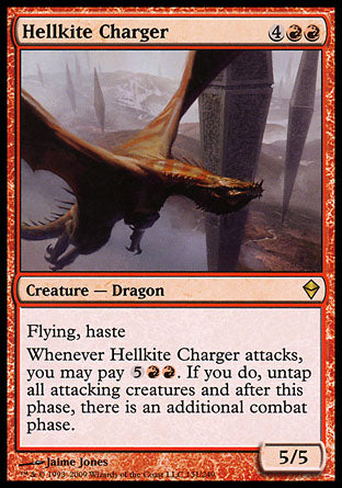 Hellkite Charger (Zendikar) Medium Play Foil