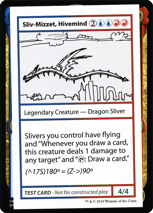 Sliv-Mizzet Hivemind (No PW Symbol) (Mystery Booster Test Print 2021) Light Play