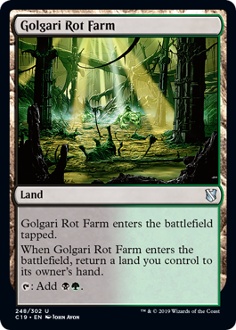 Golgari Rot Farm (Commander 2019) Light Play